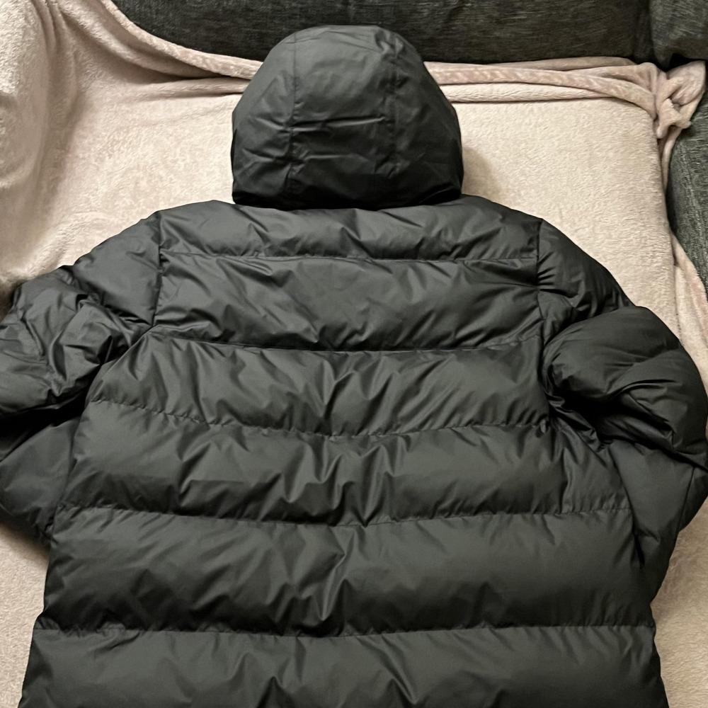 Nike Storm-FIT Parka Coat Mens Small Black Long Puffer Hooded FB8189-010 - Picture 4 of 13